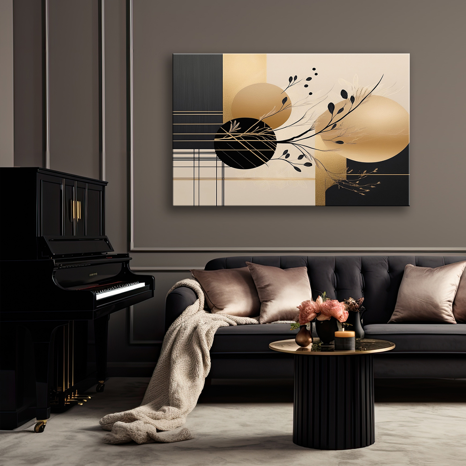 Paveikslas ant drobės, Geometrinė šakelių harmonija